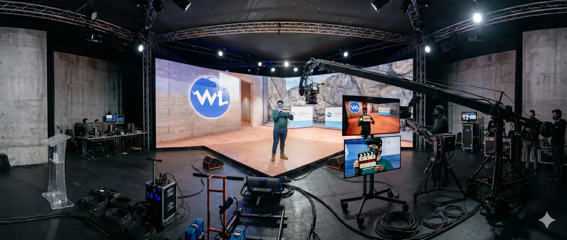 Multi-camera frame remapping rig