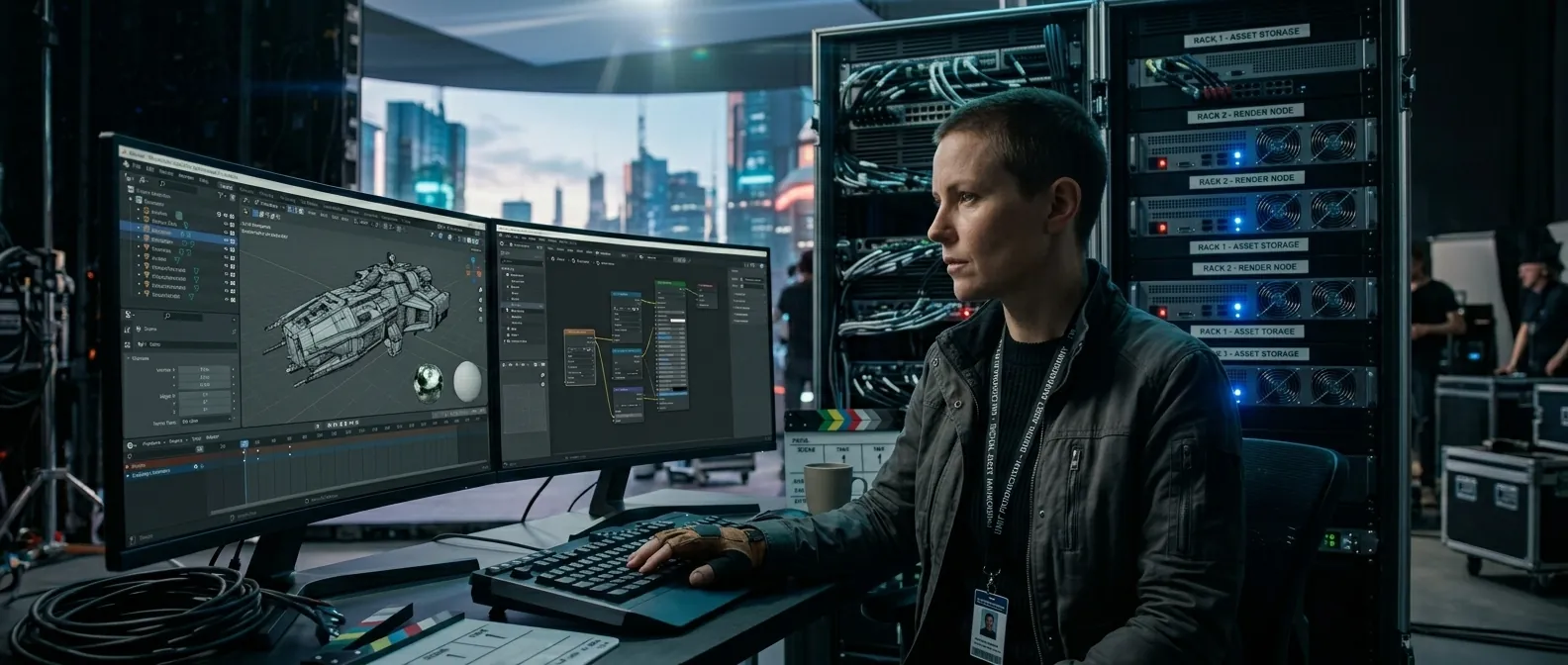 Media server rack for LED volume and driving plate playback — Toronto film and TV production