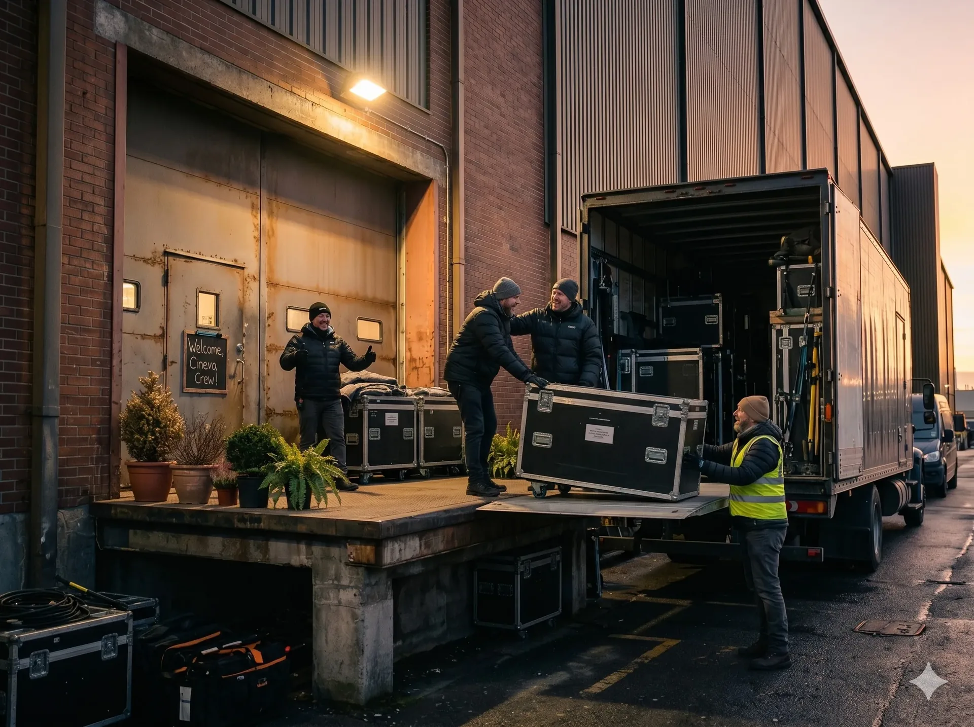 Crew on set — full turnkey delivery